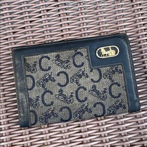 CELINE Black Leather Vintage Wallet